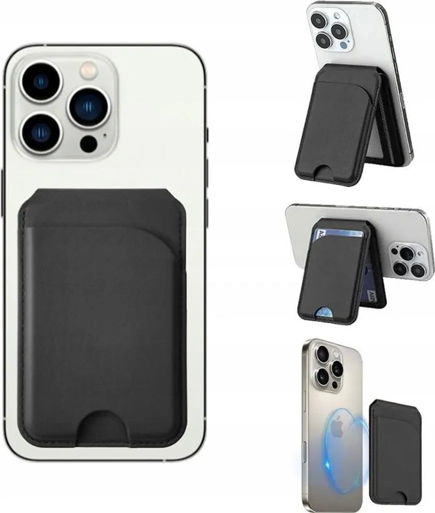 Porte-carte MagSafe Blindage RFID et Support Intégré pour Mobile