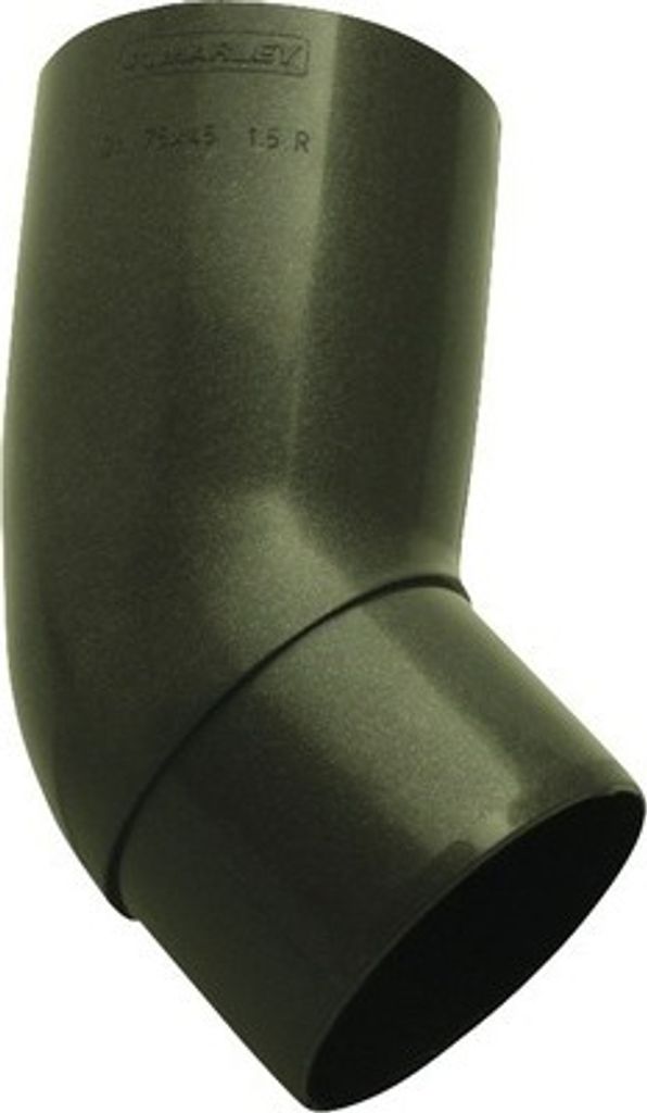 Marley Fallrohrbogen Kunststoff rund 45° Anthrazit metallic DB703 NW 105 mm