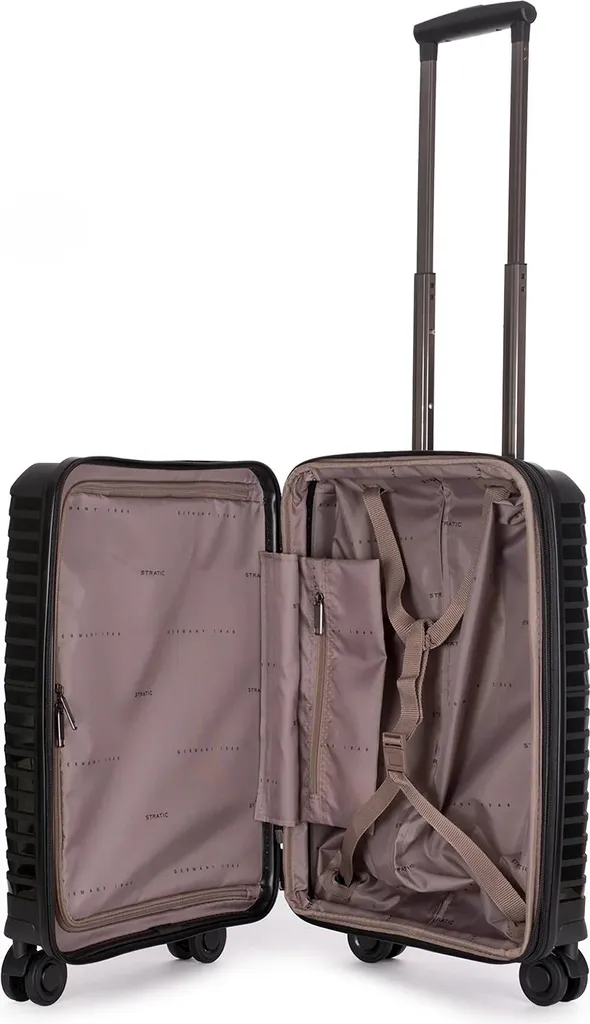 Valise Stratic Bright+ Trolley Expensible Jaune Gold 56cm Rigide - 10