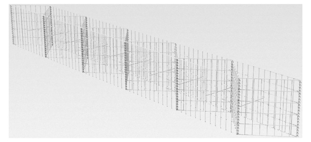 Gabione Pflanzkasten aus Stahl 330x30x50cm