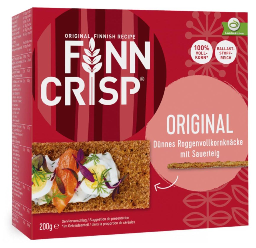 Finn Crisp Original Tenký celozrnný žitný chléb s kváskem Obrázek produktu 