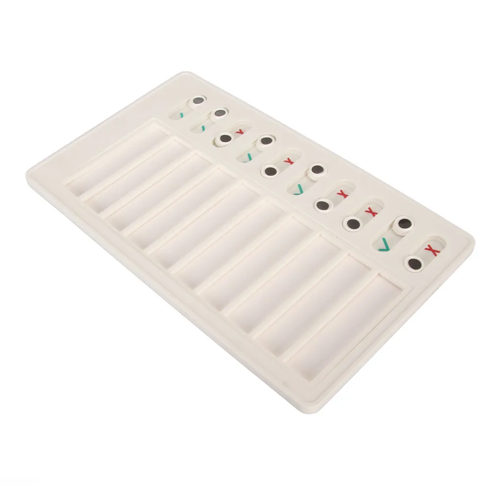 Chore Chart for Kids avec Curseur Coulissant et 10 Cartes Personnalisables