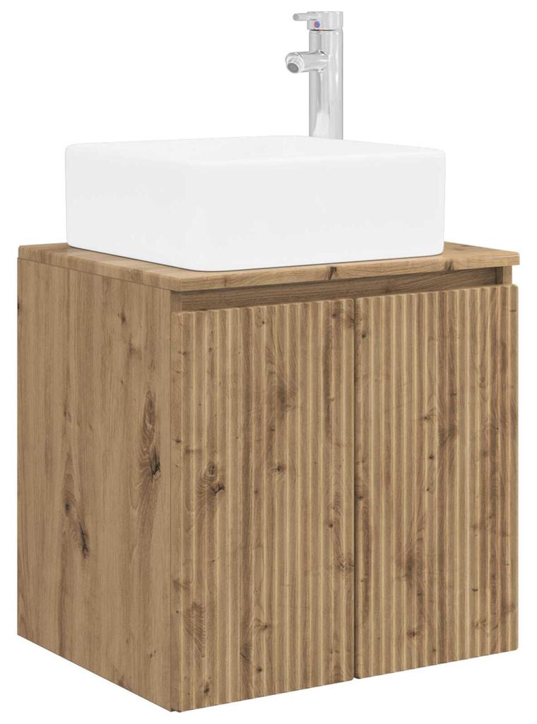 Wandmontierte Waschtisch Artisan-Eiche 49,5 x 41 x 63 cm