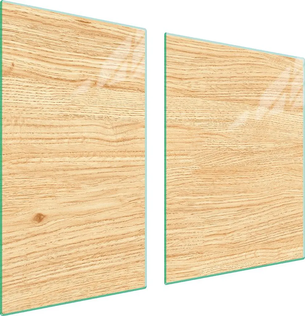 Coprifornelli Beige Legno 100x52 Vetro - Trasforma la tua Cucina