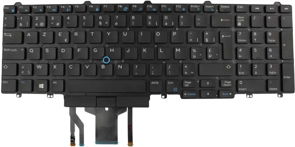 Tastiera Dell Semplice Belga per Computer - Cavo USB Layout Belgio