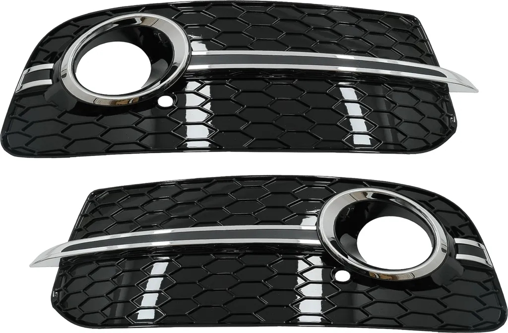 Caches Antibrouillard Look RS en ABS Noir Chrome pour Audi Q5 Facelift