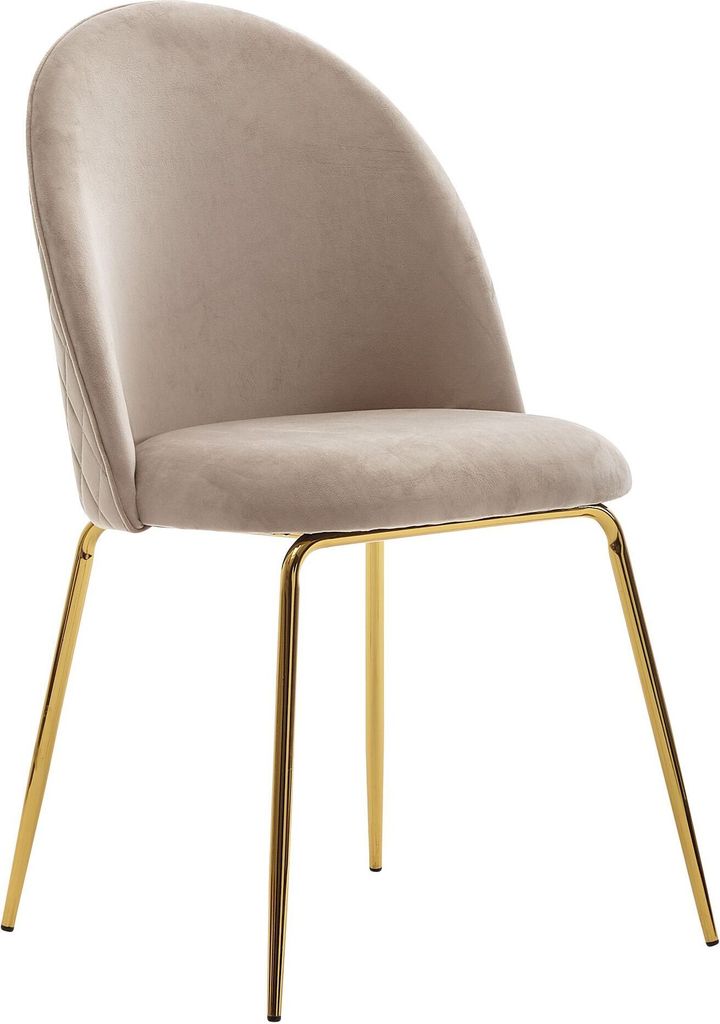 Di 2 imbottiti vellutati beige | Wohnling Immagine del prodotto 