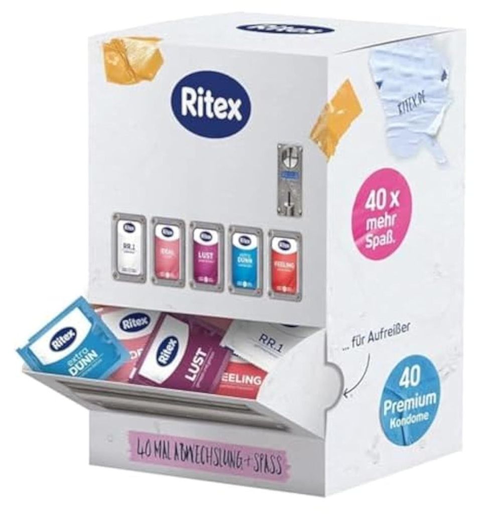 Kondomautomat Ritex 40er Probierpaket 5 Sorten vegan  Produktbild 