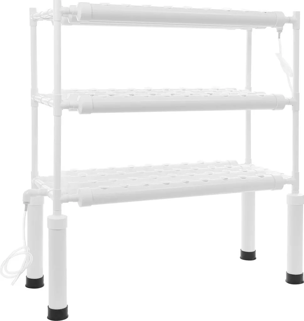 Tour de culture hydroponique 108 trous - Potager vertical blanc complet