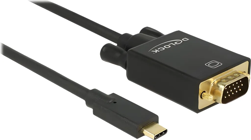 Cavo DELOCK USB Tipo-C St > VGA St (modalità DP Alt) 1m nero