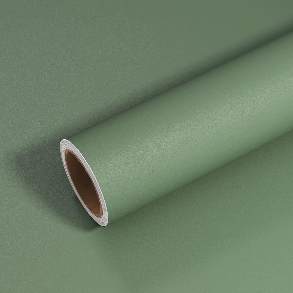 Zelfklevende, saliegroene vinylfolie voor meubels en muren Productafbeelding 