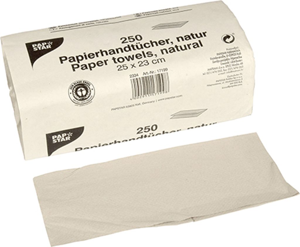 PAPSTAR Papierhandtücher Zick Zack, 25x23 cm, 1-lagig, Produktbild 