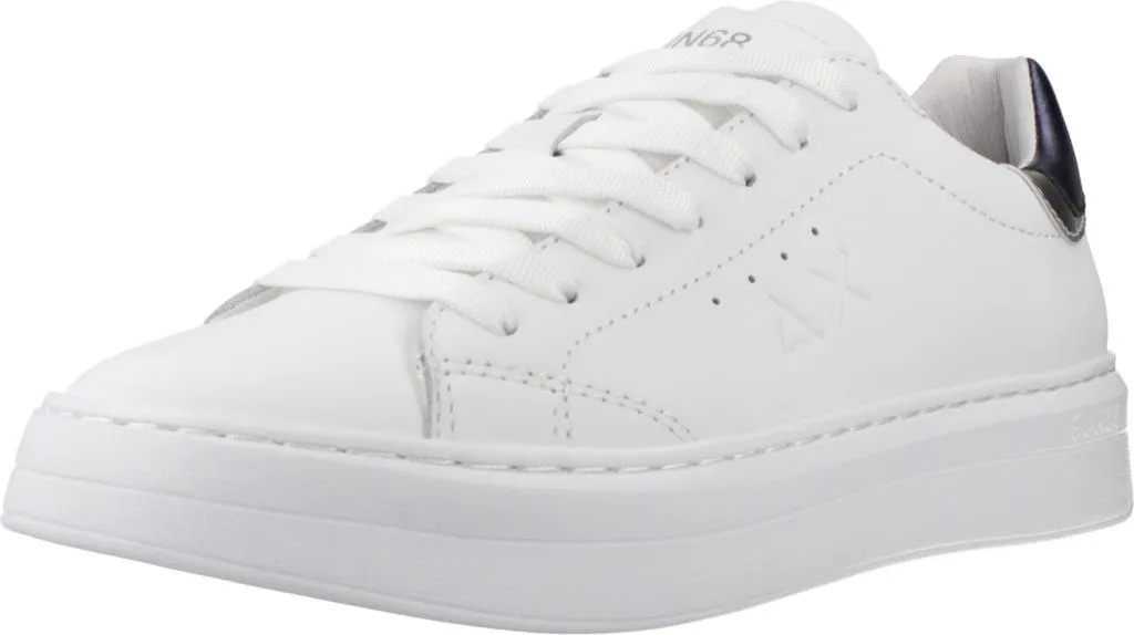Chaussures de Sport Homme Sun68 Grace Leather - Tennis en Cuir Blanc 42