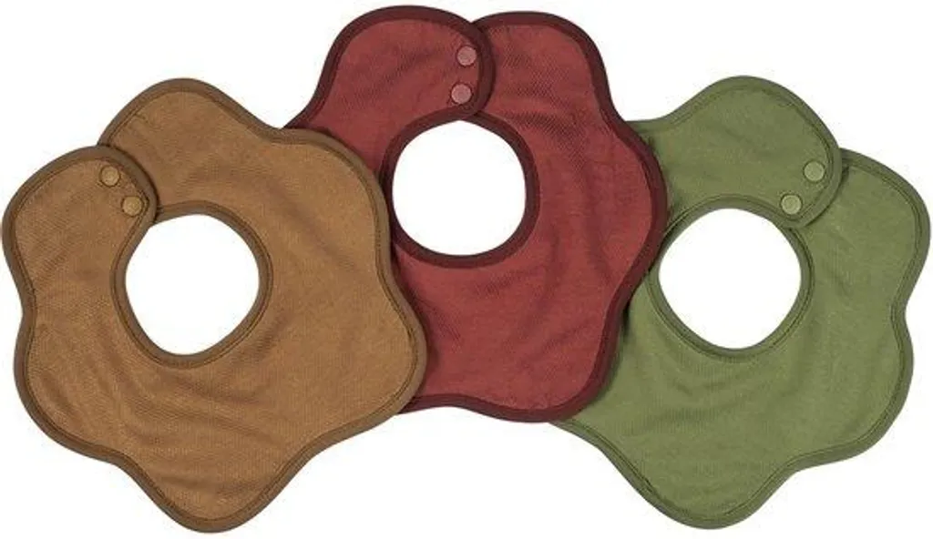 Bavoirs triangle anti-irritation - Coton bébé fleurs et unis absorbants