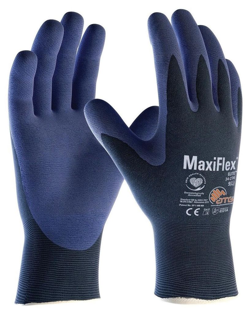 ATG® Montagehandschuhe MaxiFlex® Elite  12 Paar Gr. 11 Produktbild 