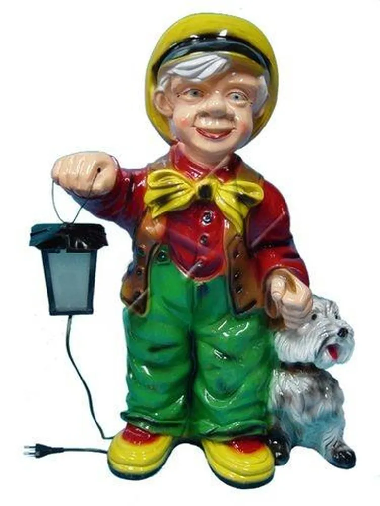 Statue de Jardin Lanterne Décorative Extérieure Grande Taille 73cm