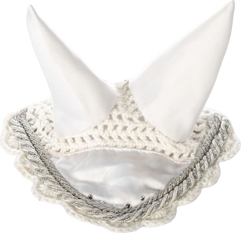 HKM Kids Fliegenhaube Turnier Hobby Horsing Weiß Produktbild 