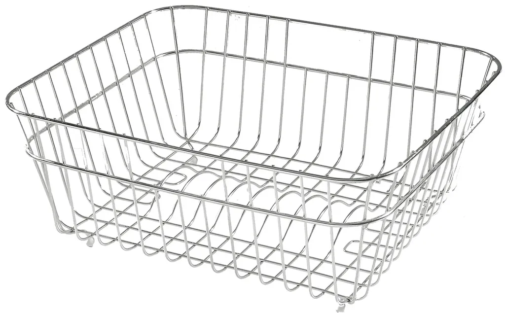 Évier à panier 38,6 x 31,5 cm pour petite cuisine et camping-car inox