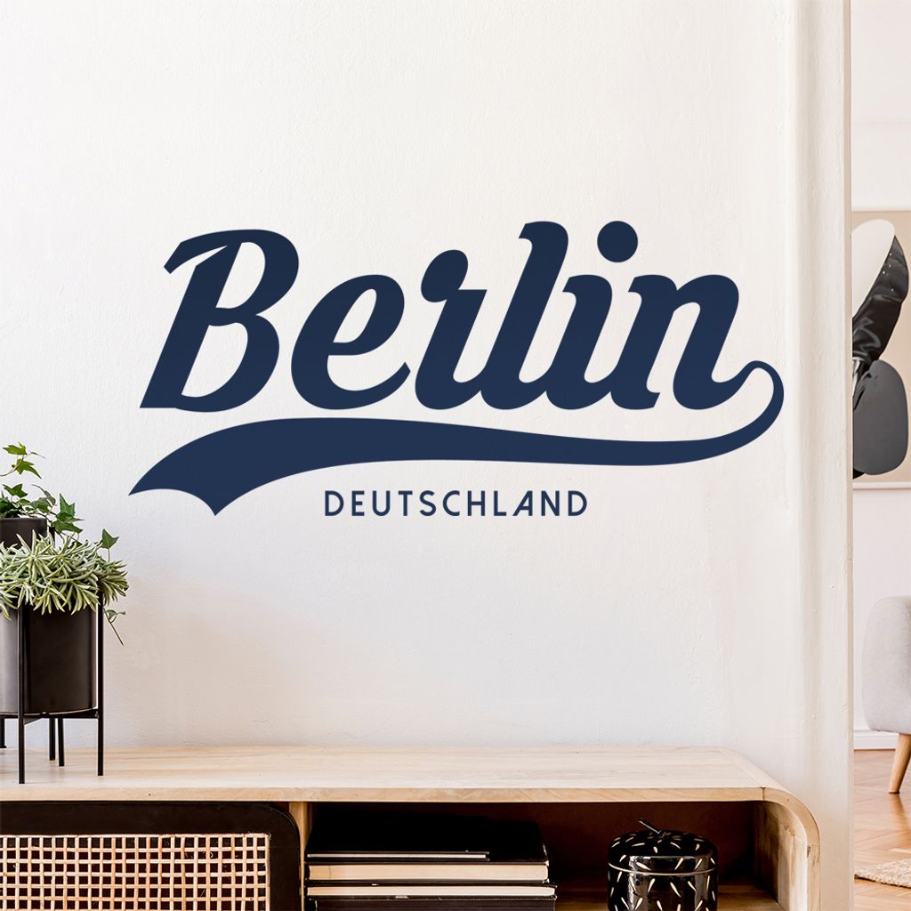 Berlin Deutschland Wandtattoo Wandaufkleber Wall Sticker - Dekoration, Küche, Wohnzimmer, Schlafzimmer, Badezimmer