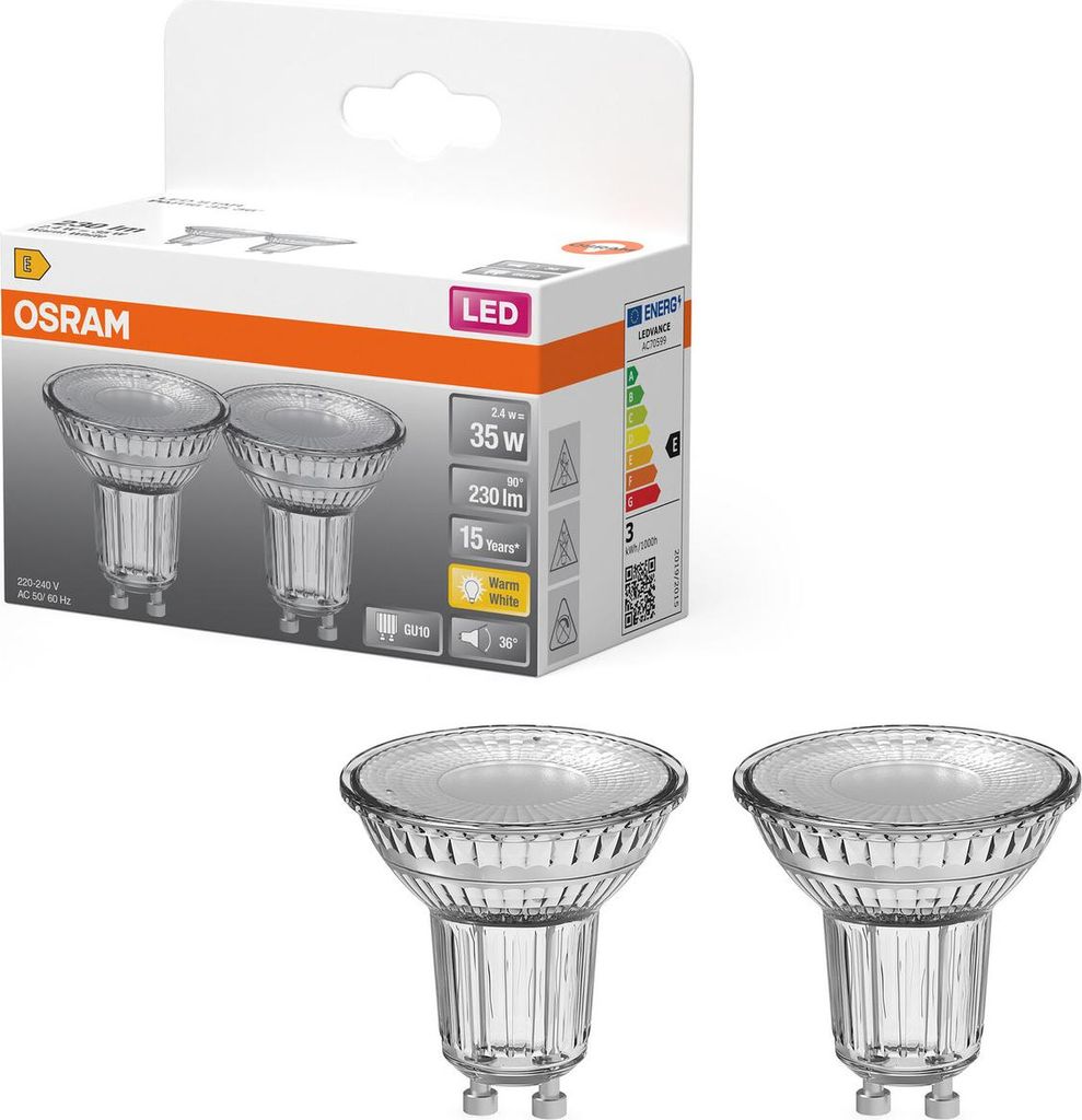 OSRAM 4099854459733 LED-Reflektorlampen PAR16 mit Retrofit-Stecksockel 2.4 W 230 lm