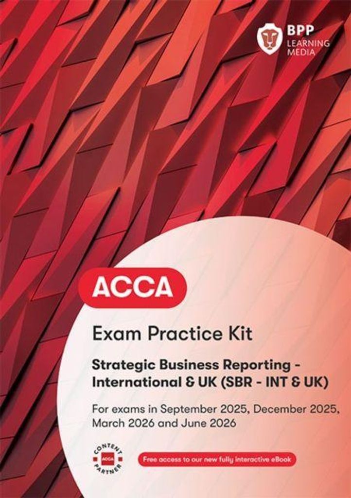 Acca Strategic Business Reporting – Lingua: Inglese