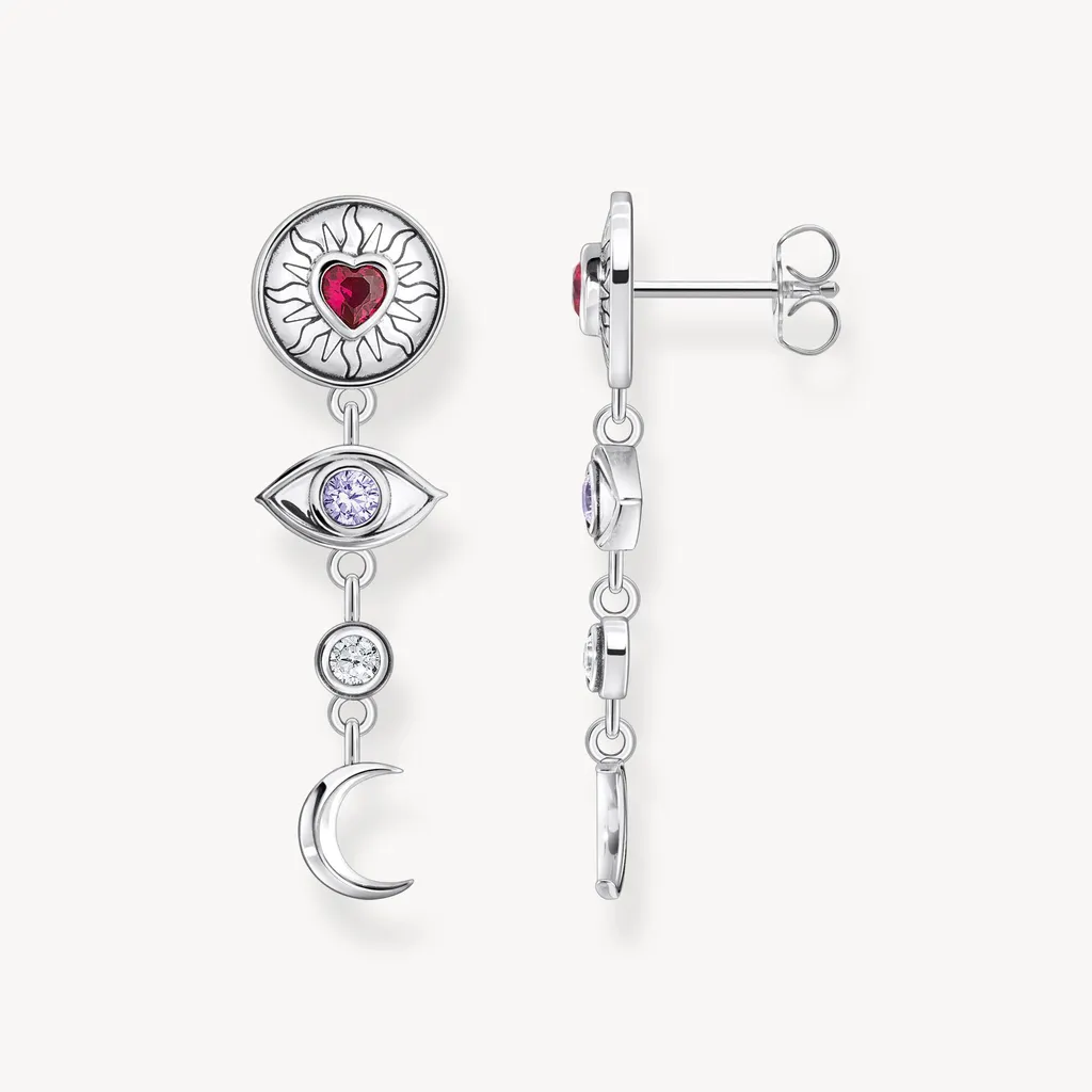 Thomas Sabo H2277-640-7 Boucles d'oreilles Serpent Argent 925 Noirci