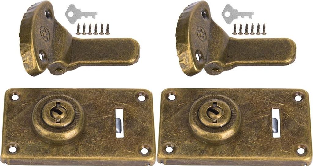 2pcs Holzkasten Haspin Schnalle Antique Hardwareberichtungsmangel -Möbelzubehör