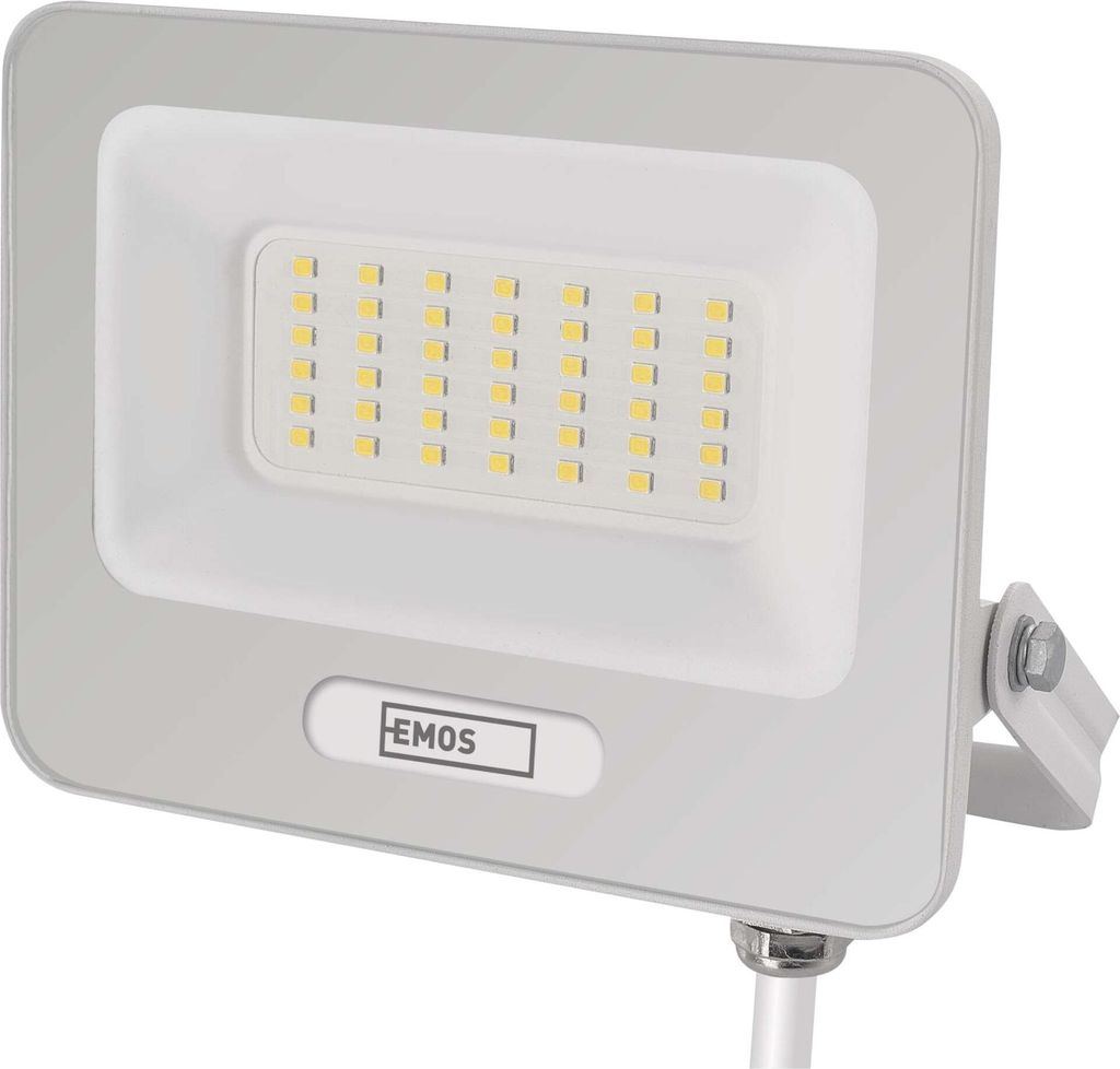 LED reflektor GLARO 30W, bílý, IP65, 3000 lm, neutrální bílá