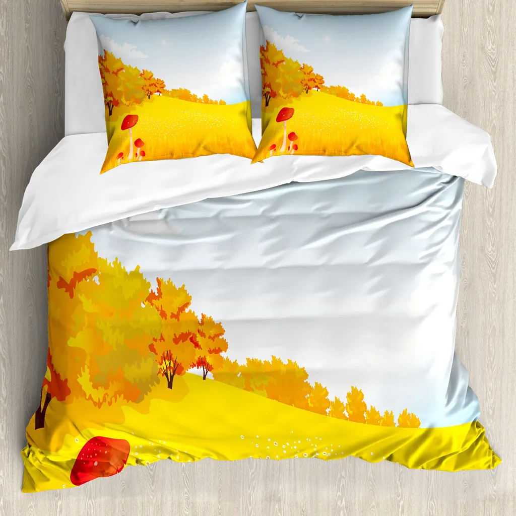 Set Letto ABAKUHAUS 155x220 Autunno - Ideale per Case Vacanze e B&B