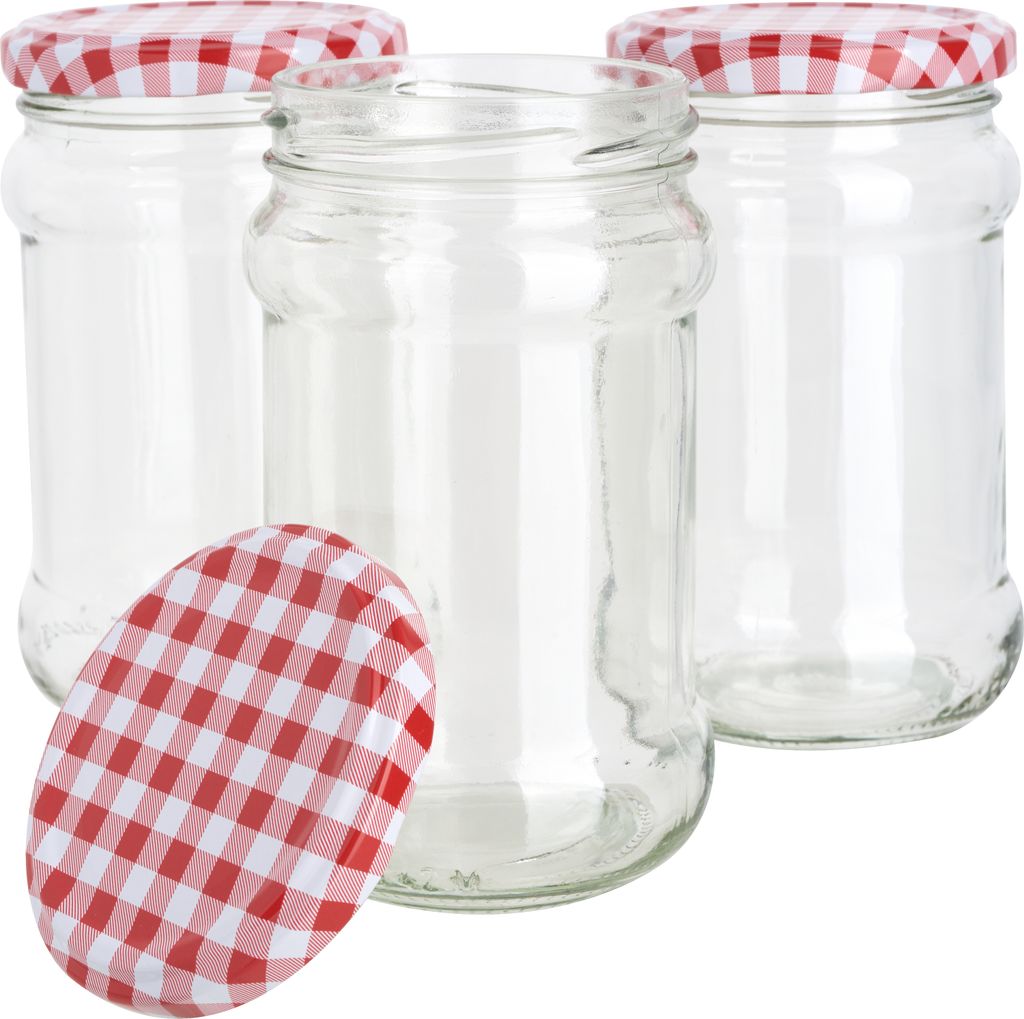 VBS Gläser mit Schraubdeckel "Rund", 270 ml 3 Stück Produktbild 