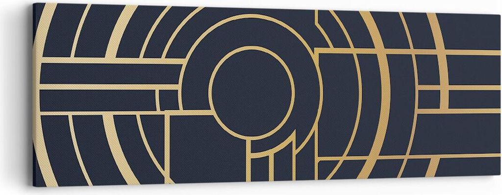 Bild auf Leinwand - Leinwandbild - Einteilig - Abstraktion Stück Modern - 90x30cm - Wand Bild - Wanddeko - Wandbilder - Leinwanddruck - Bilder - W...