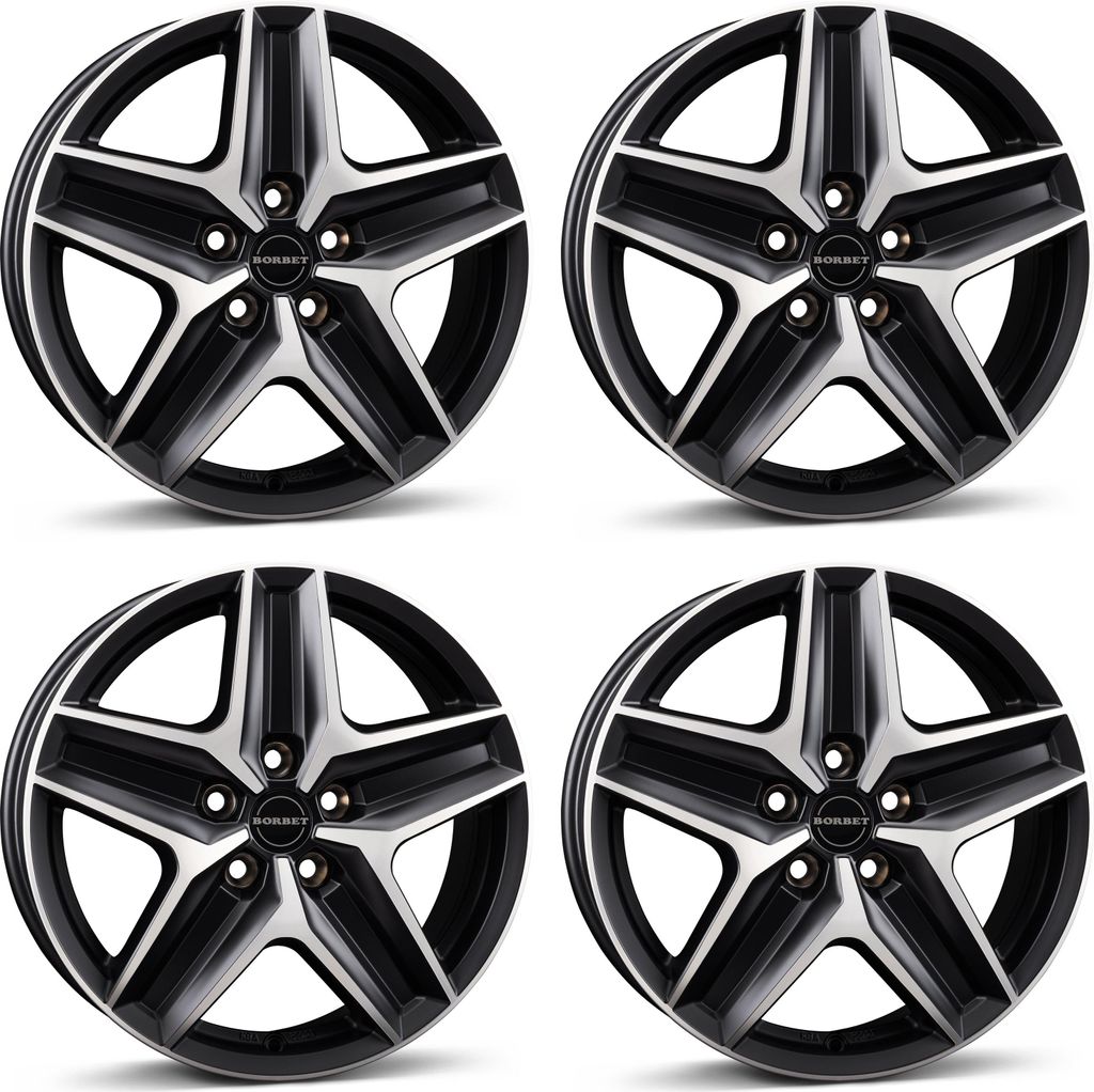 4 Borbet Felgen CWZ 7.5x18 ET53 5x130 SWMP für Citroën Jumper 5x130 SWMP für Citroën Jumper Aluräder