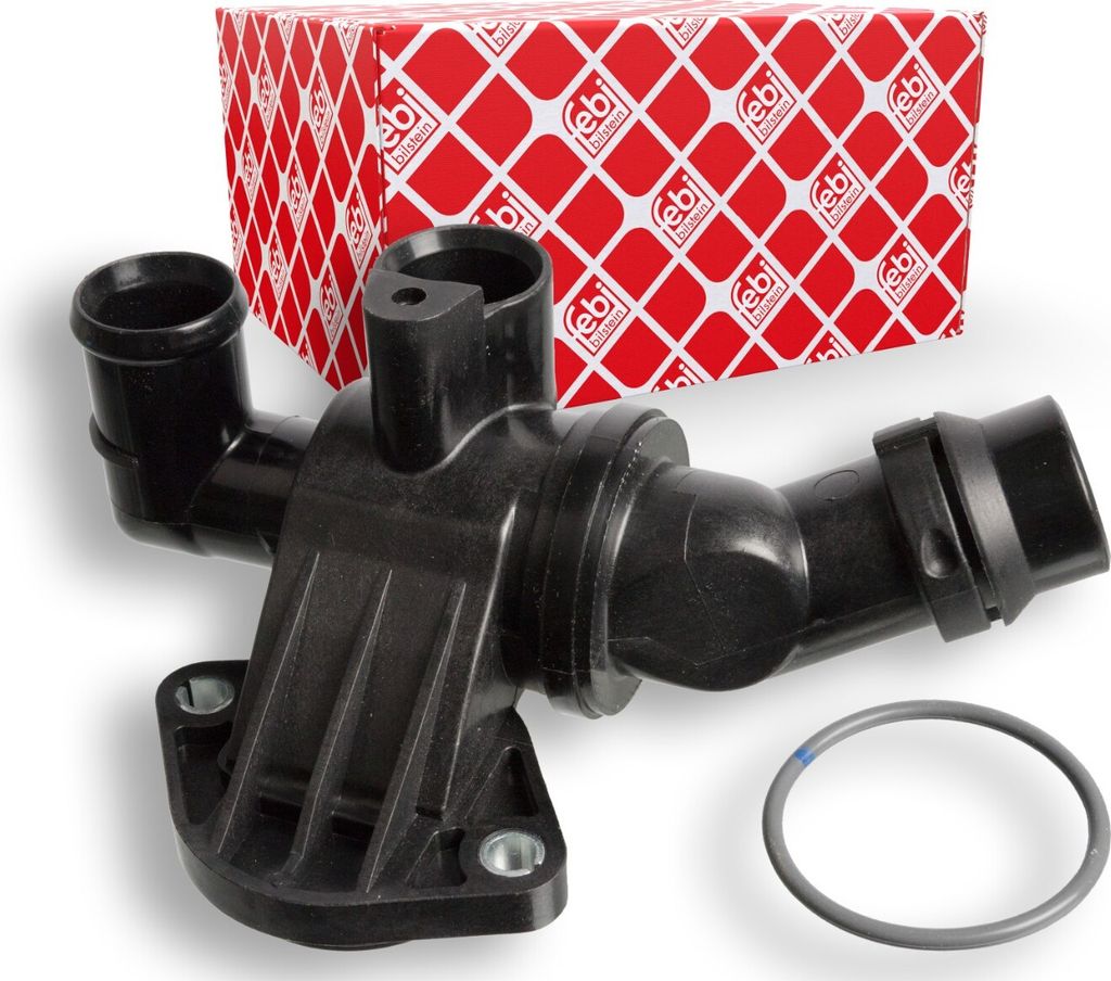 FEBI BILSTEIN Thermostat Kühlmittel 87°C für VW Golf V Schrägheck (1K1) Passat Variant (3C5) Golf V Variant (1K5) Passat Limousine (3C2) Eos Je...