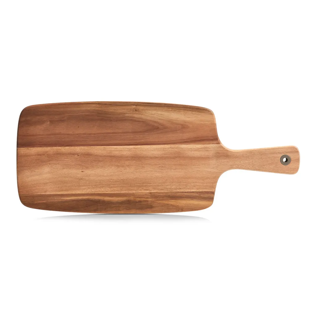Grande planche en acacia résistant Zeller 52cm, coloris brun naturel