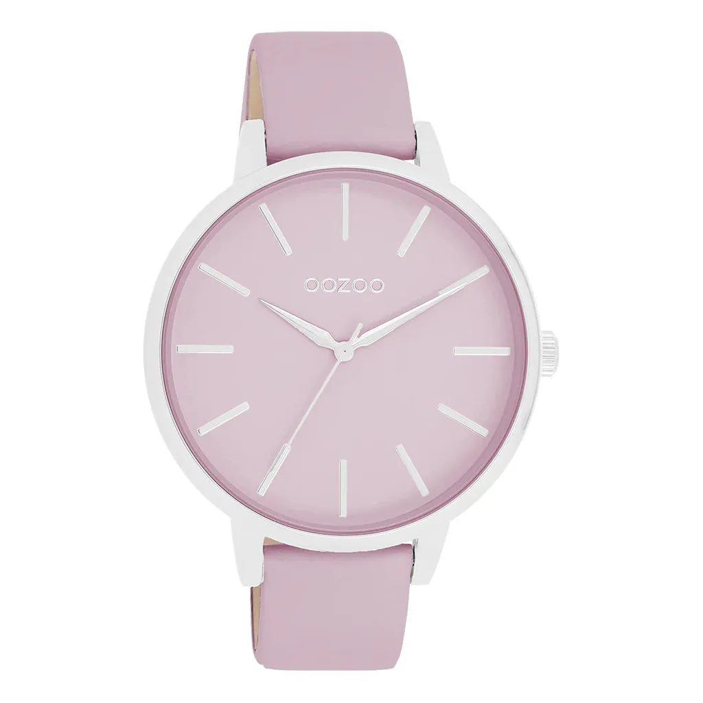Montre Femme Oozoo UOC11361 Mauve Pastel en Cuir et Cadran Argent