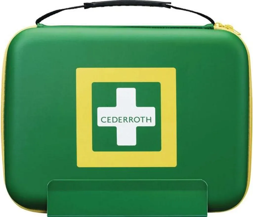 Support mural Cederroth en acier vert pour coffret de secours 1pc - 3