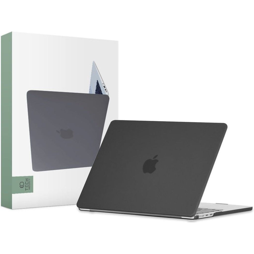 Tech-Protect Smartshell Macbook Air 13 M2 / M3 / 2022-2024 Mattschwarz