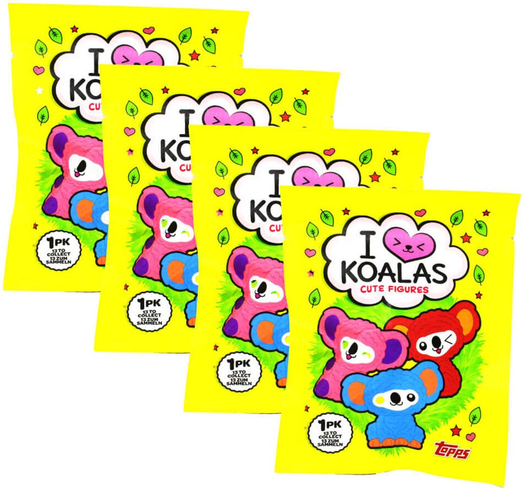 Koalas Figur - I Love Koalas - Sammelfigur - 4 Tüten