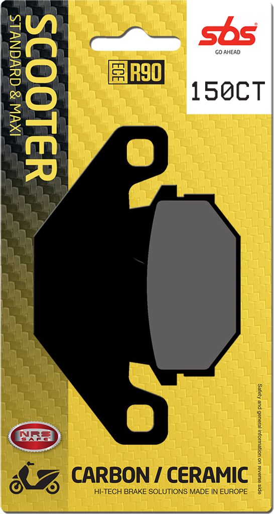 Scooterbelag SBS 150CT (Satz pro Scheibe) Carbon Tech
