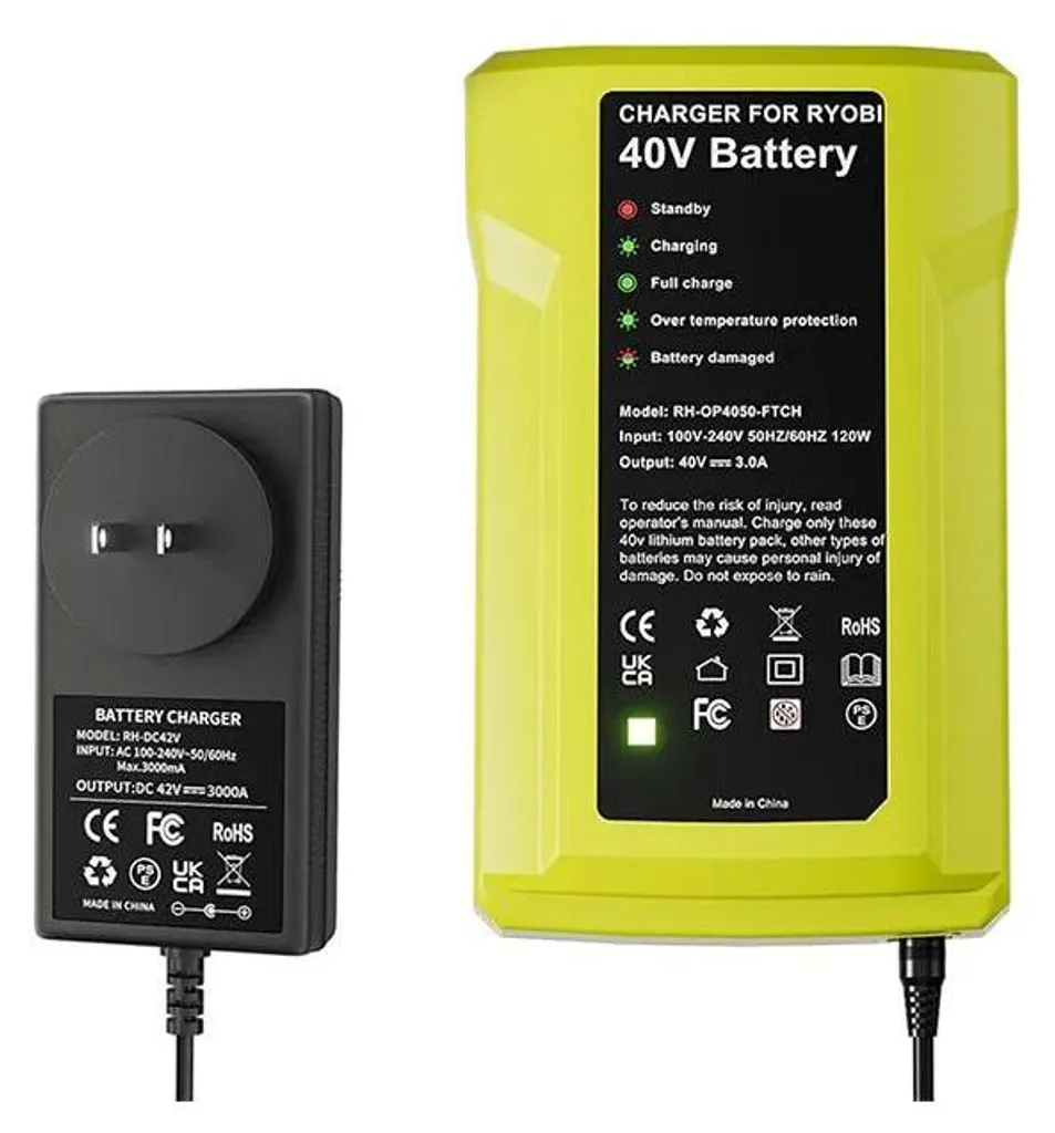 Chargeur de Batterie Lithium-Ion 40V Rapide avec Protection Surcharge