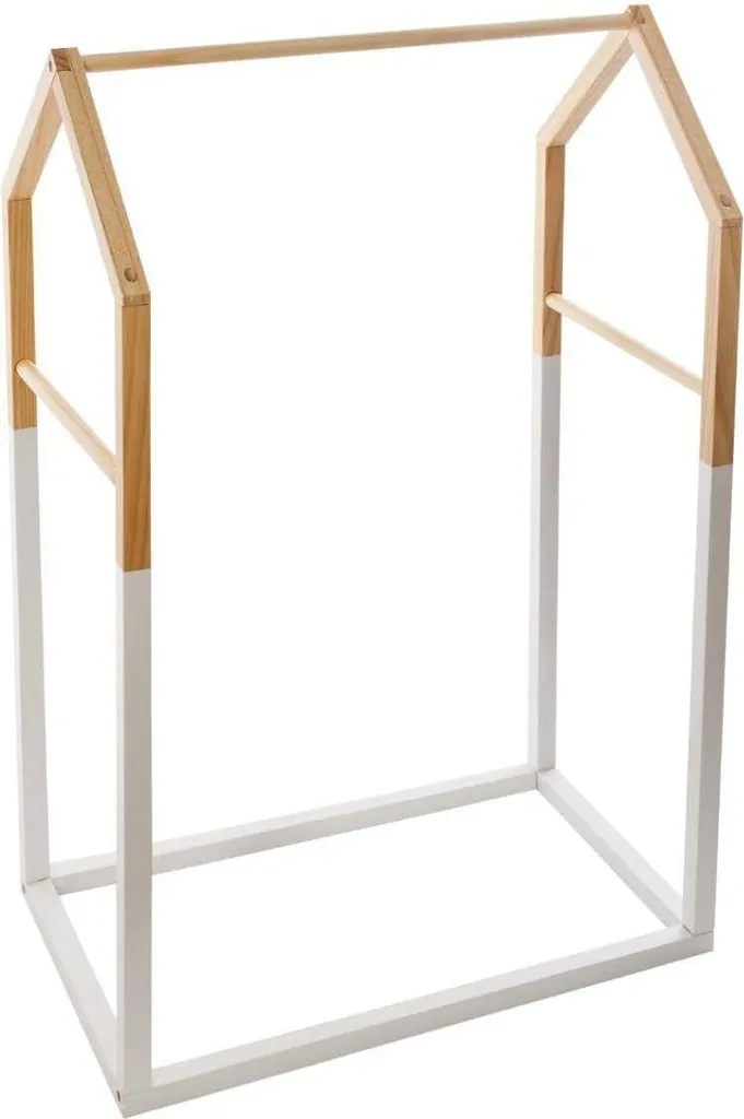 Meuble de rangement maison enfant en bois de pin blanc 60x37x100 cm