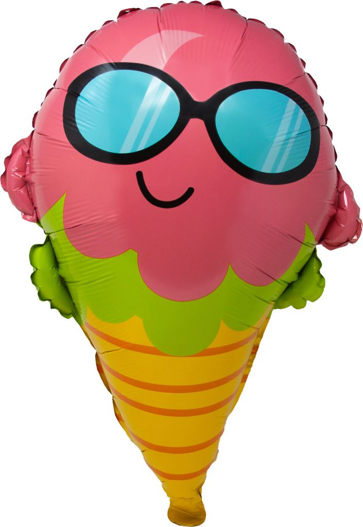 Oblique Unique Folien Luftballon Eis Eistüte Ballon Garten Hawaii Motto Party Beachparty Kinder Geburtstag Deko