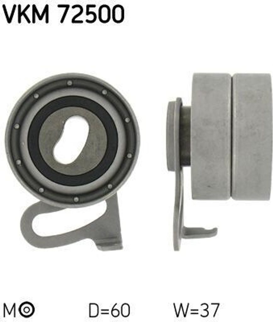 SKF Spannrolle Zahnriemen VKM 72500 für NISSAN Patrol GR IV SUV (Y60 GR) 60mm