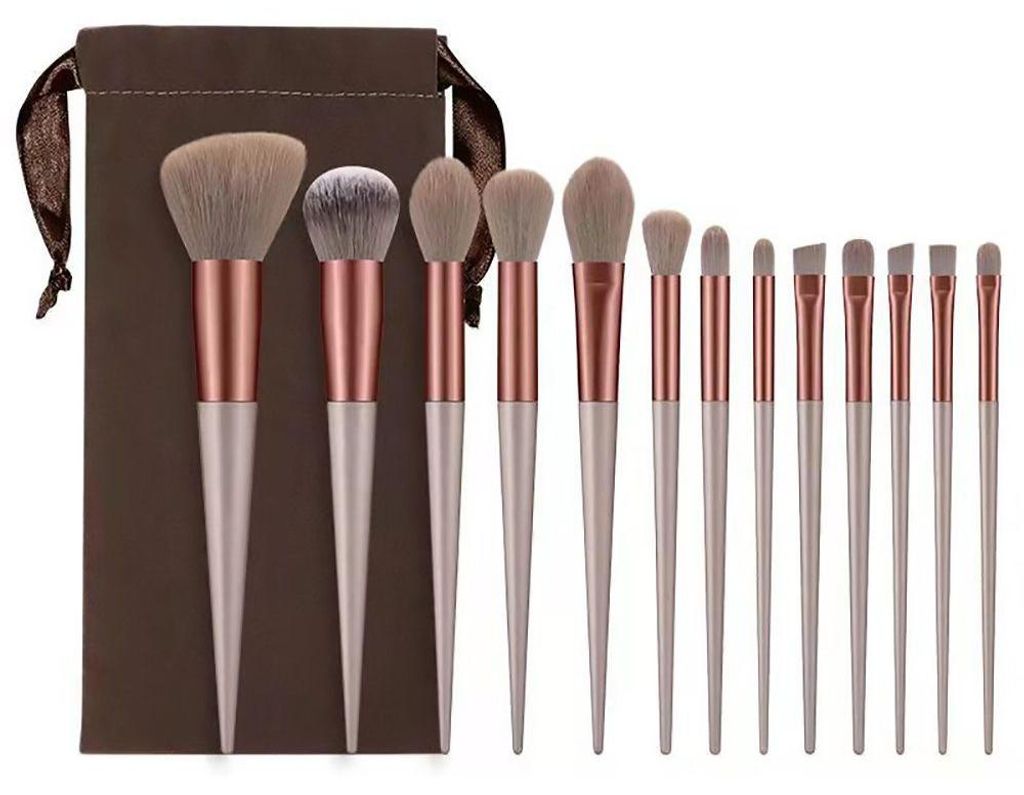 13-teiliges Make-up-Pinsel-Set, Rougepinsel, Lidschattenpinsel