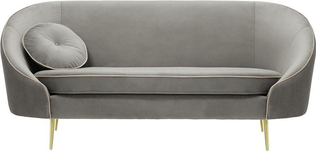 2,5-Sitzer Sofa Kooper-Velluto 15-Contrast piping-gold metal