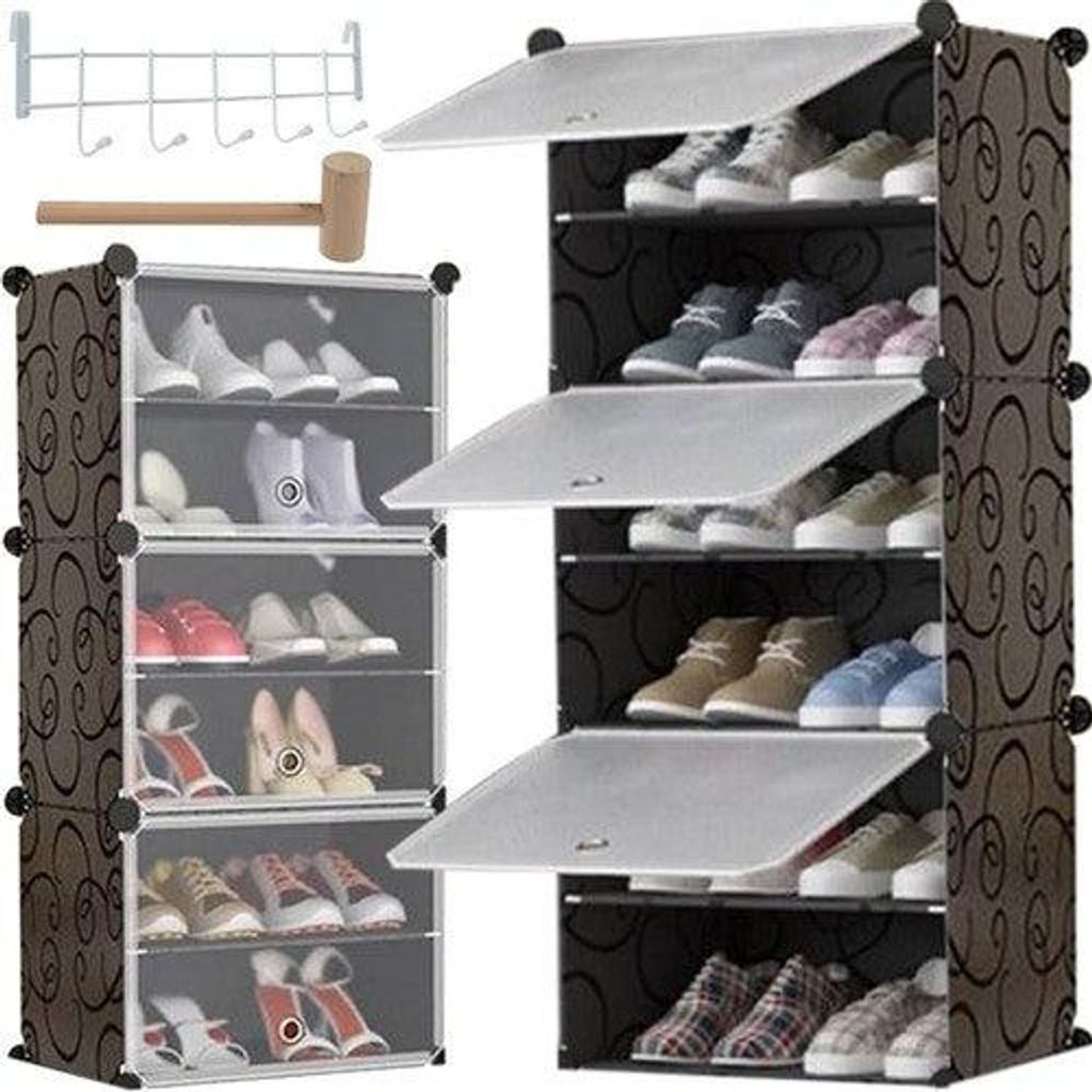 Modulares Schuhregal - 6 Ebenen Produktbild 