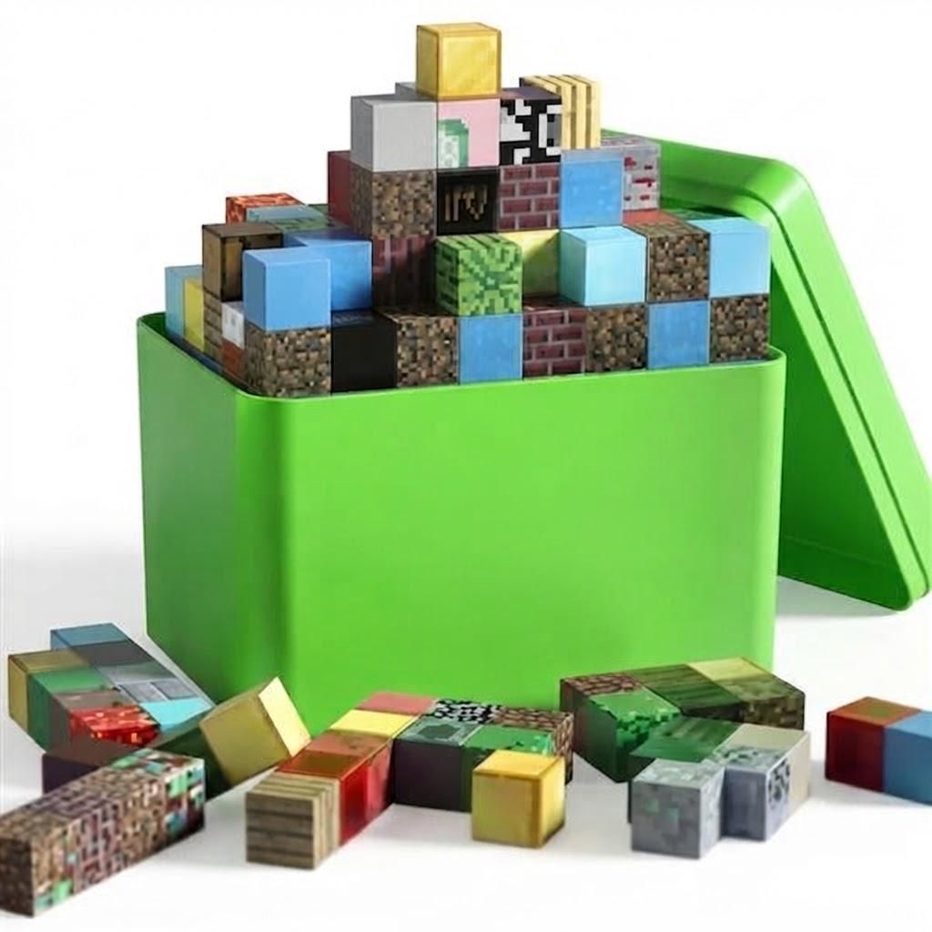 200tlg. Magnetische Bausteine Set – Pixel-Bauwelt mit Produktbild 