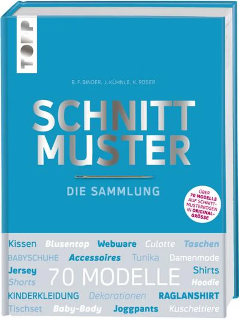 Coffret de patrons Schnittmuster : 8 planches de coupe haute précision