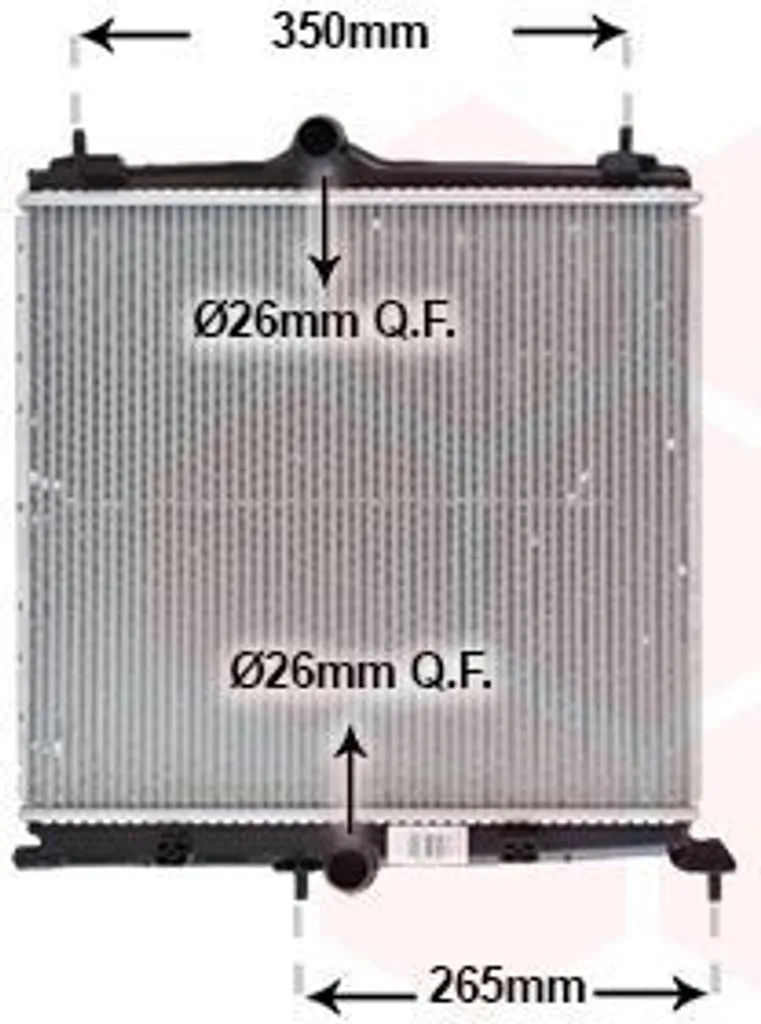 Refroidisseur d'eau pour moteur OPEL Corsa F et PEUGEOT 208 II adaptable