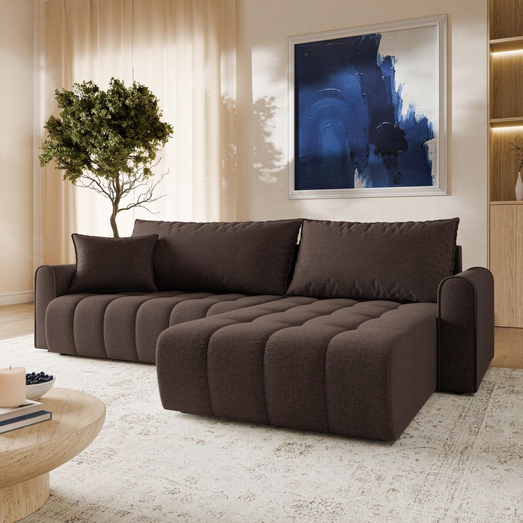 Masseno Ecksofa FRIGA mit Schlaffunktion L-Form, Sofa mit Produktbild 